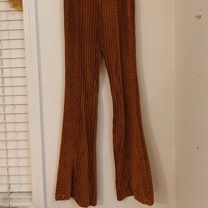 Free People Slim Velvet Pull in Flare